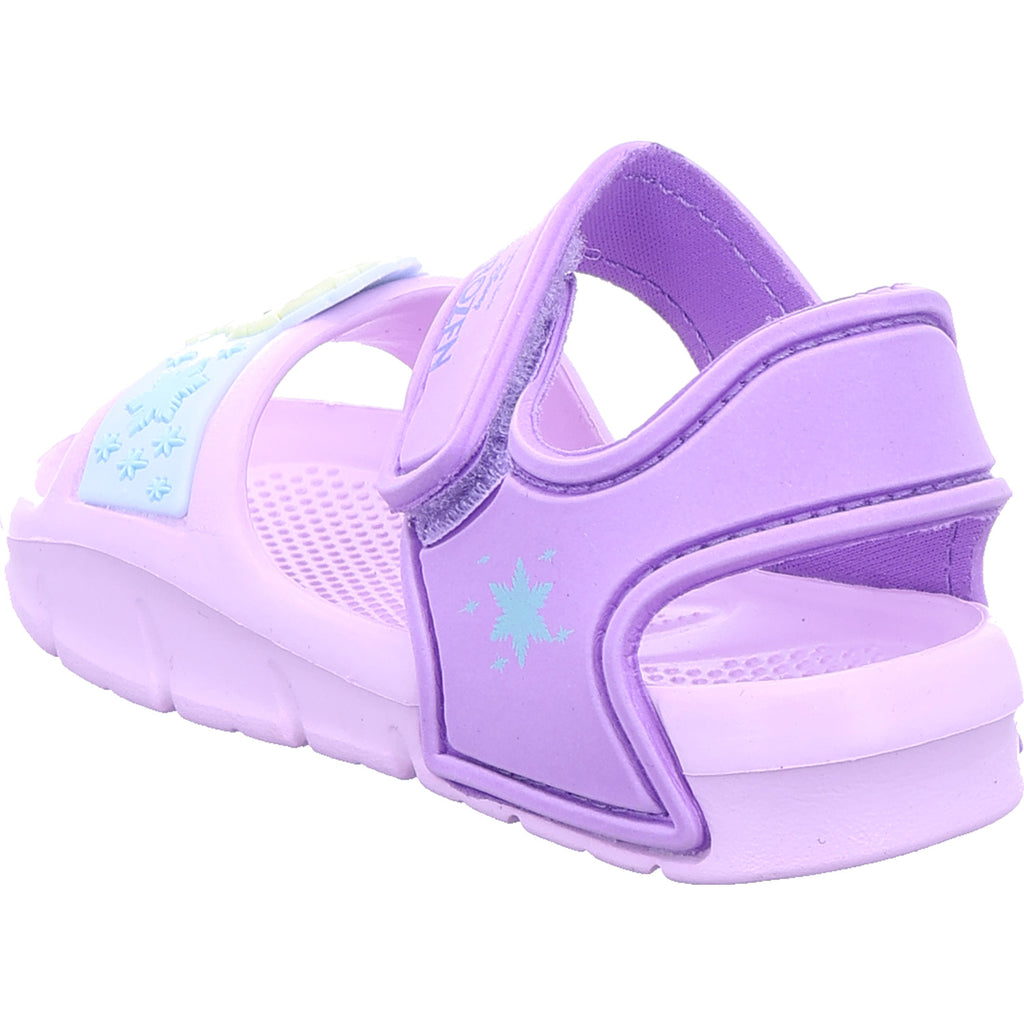 Silver Int Disney Girls' Sandals Frozen in Purple