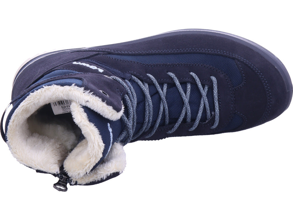 lowa Damen Moonboots Ella Gtx Hi Jr in blau