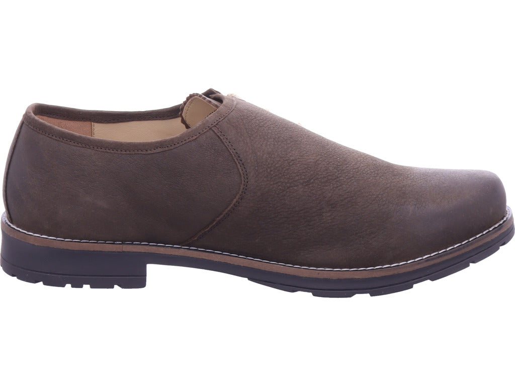 Esgano Herren Halbschuh Haferlschuhe in braun