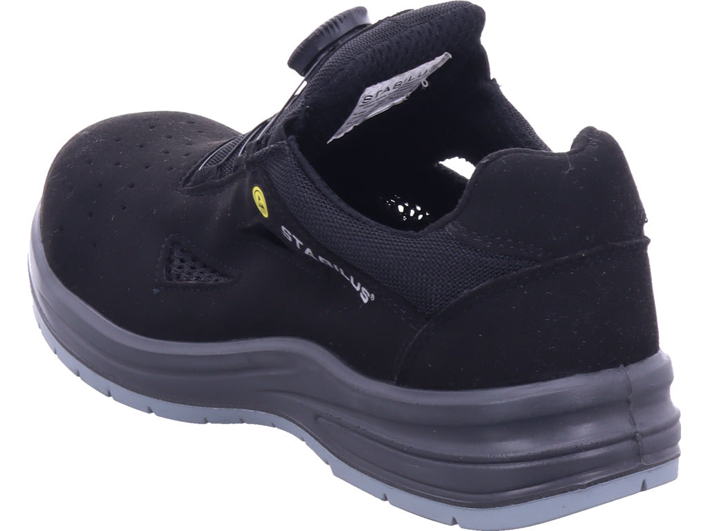 Stabilus Unisex - Adults Mule Jorden Black Twist Air Sandal in black