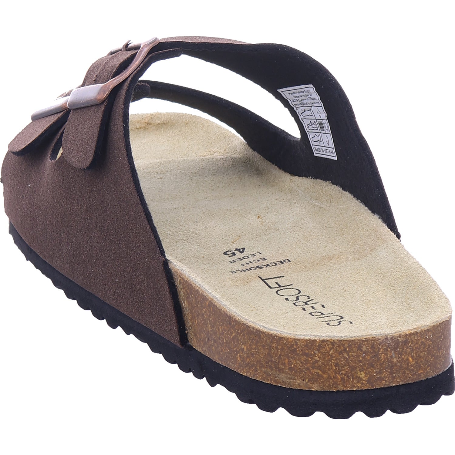 Planet Footwear Herren Pantolette He.-Tieffussbett Pantoletten in braun