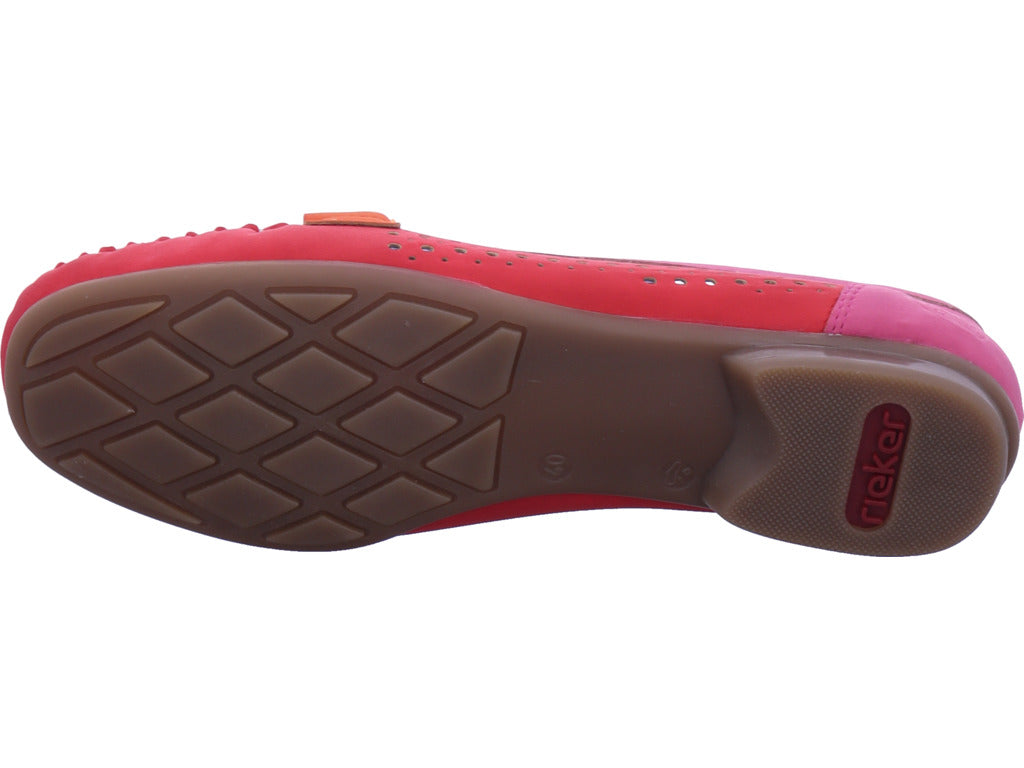 Rieker Damen  Fsk Damen Halbschuhe in rot