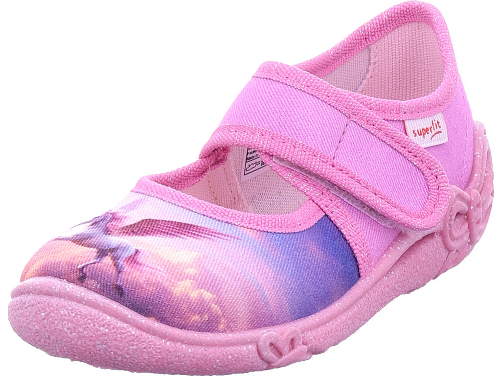 Dívčí pantofle Legero, textilní pantofle, Belinda v růžové barvě