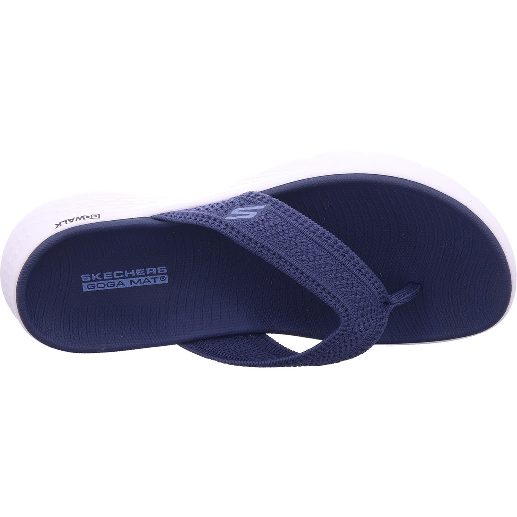 Dámské pantofle SKECHERS v modré barvě