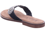 Queens Damen Pantolette  in schwarz