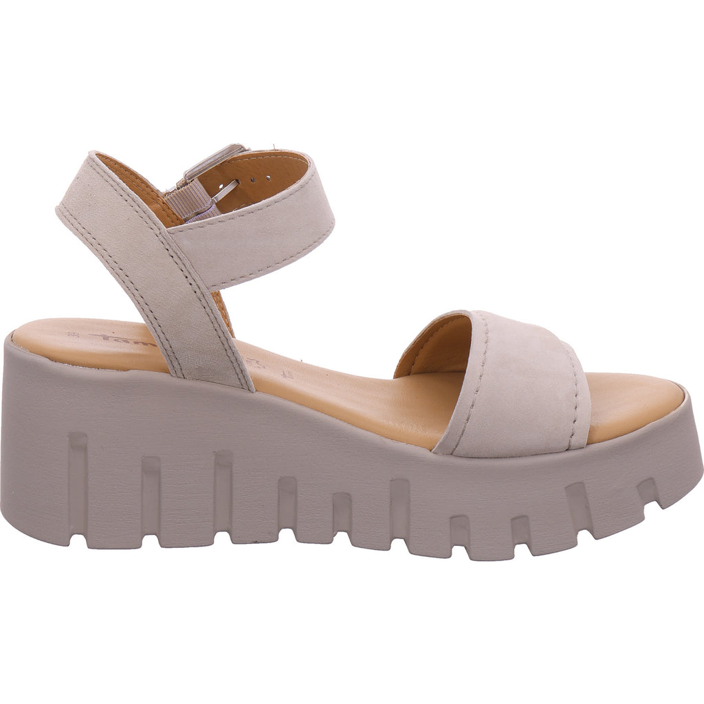 Tamaris Damen Sandalette  in sand-taupe