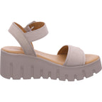 Tamaris Damen Sandalette  in sand-taupe