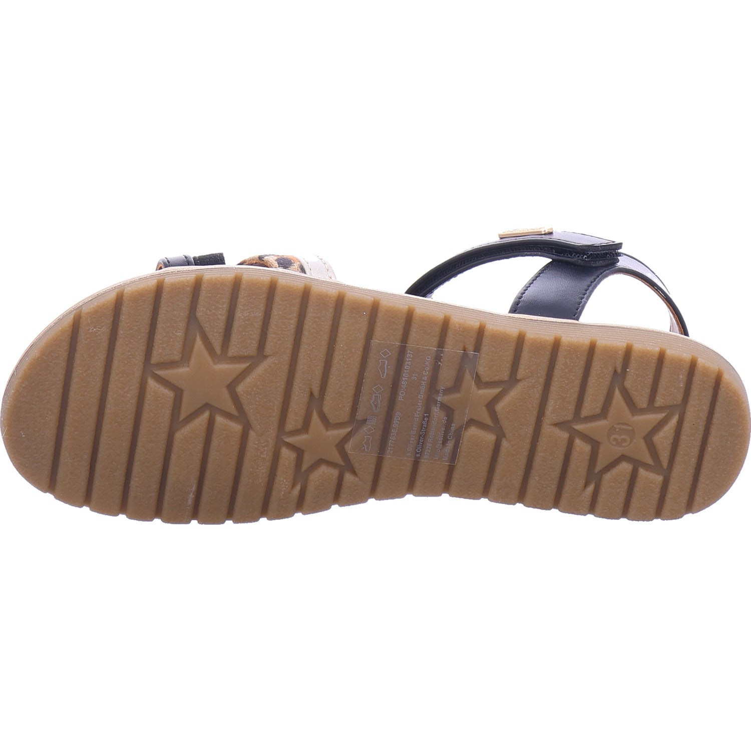 s.Oliver Mädchen Sandalette  in schwarz