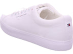Tommy Hilfiger Herren Halbschuh Th Hi Vulc Low in weiß