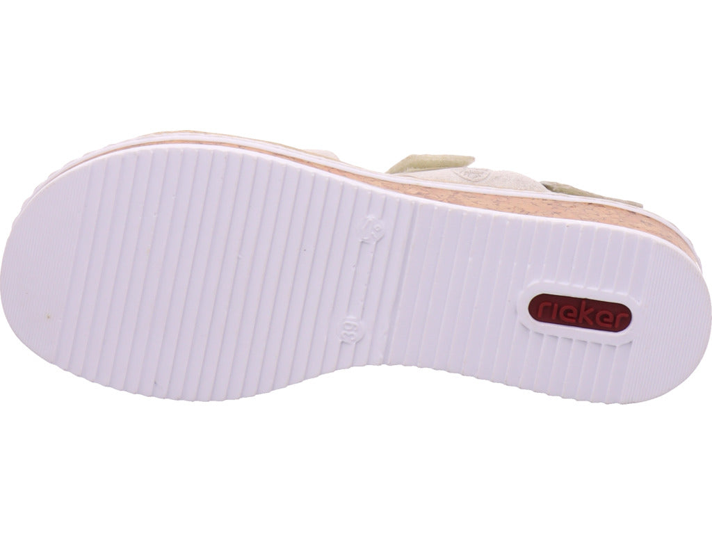 Rieker Damen Sandalette Fsk Damen Sandalen in beige
