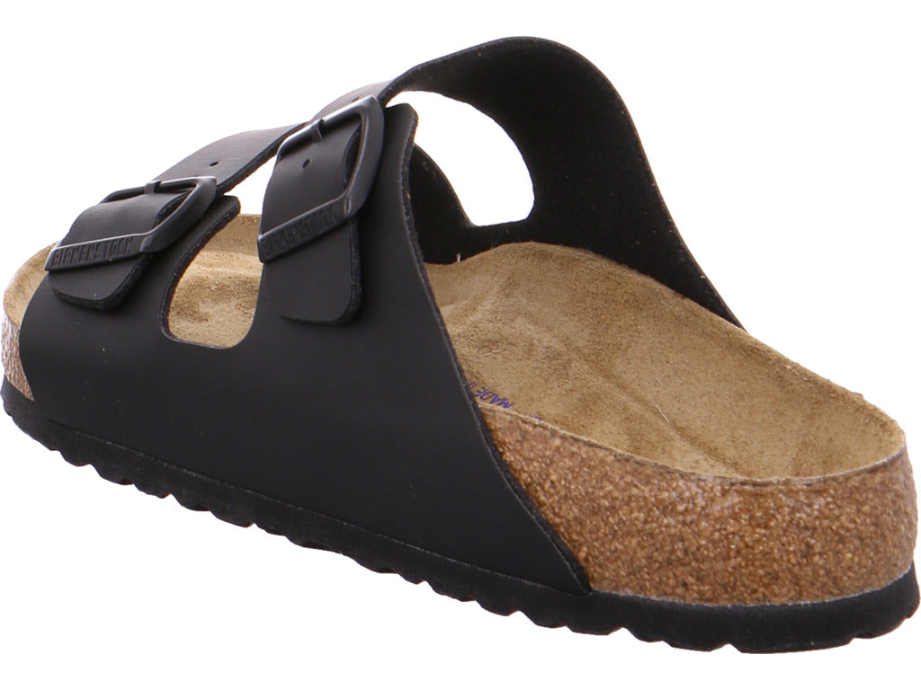 Birkenstock Herren Pantolette Arizona Bf Soft Schwarz in schwarz