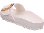 Birkenstock Women's Bathing Slipper Madrid Big Buckle Eva in White