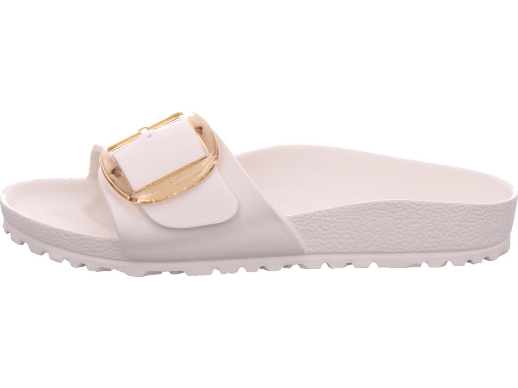 Birkenstock Women's Bathing Slipper Madrid Big Buckle Eva in White