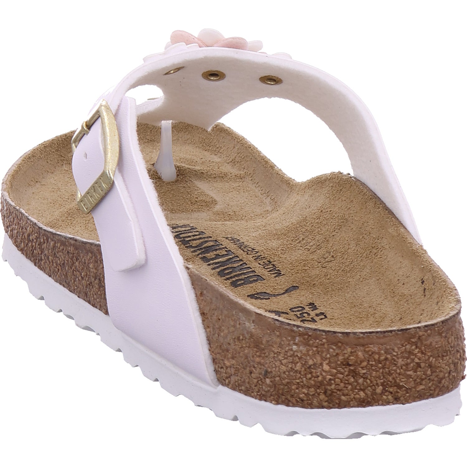 Birkenstock Damen Pantolette Gizeh Flowers in weiß