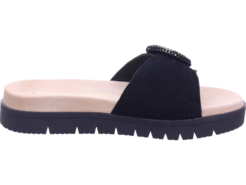 Marco Tozzi Damen Pantolette  in schwarz