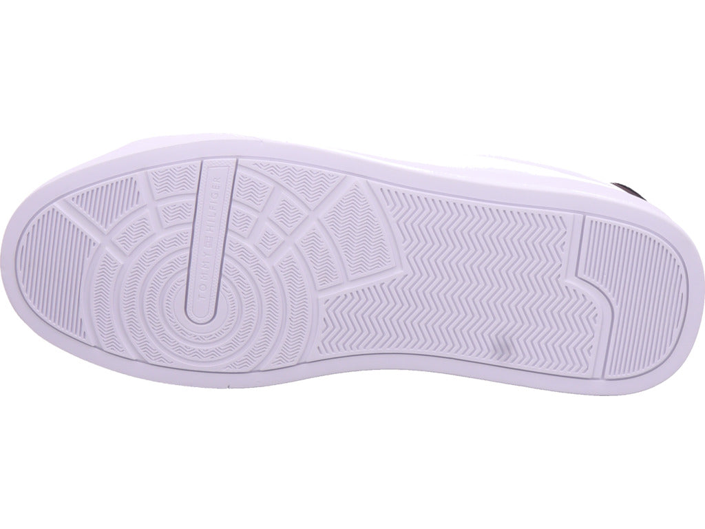 Tommy Hilfiger Men's Trainers Th Court Lth Detail in white