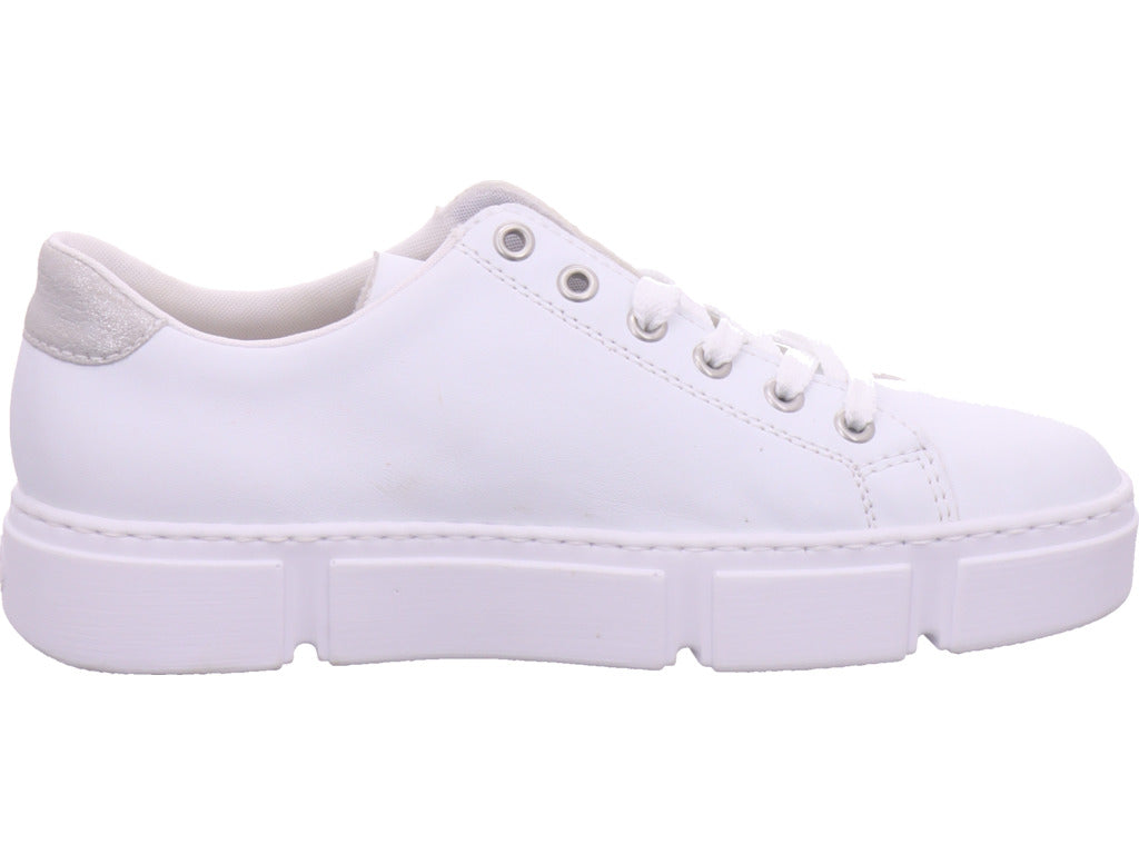 Rieker Damen Sneaker Fsk Damen Halbschuhe in weiß