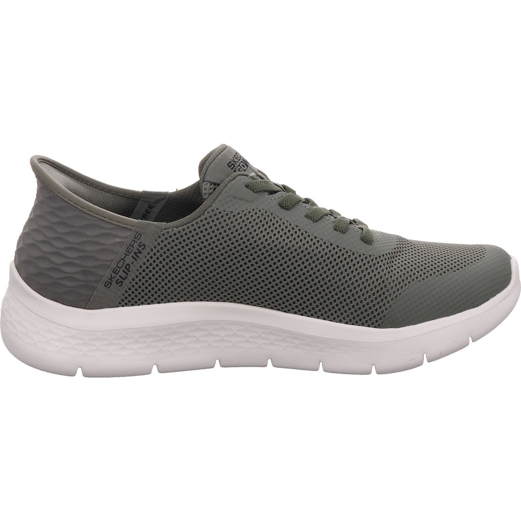 SKECHERS Pánské nazouváky Go Walk Flex v zelené barvě