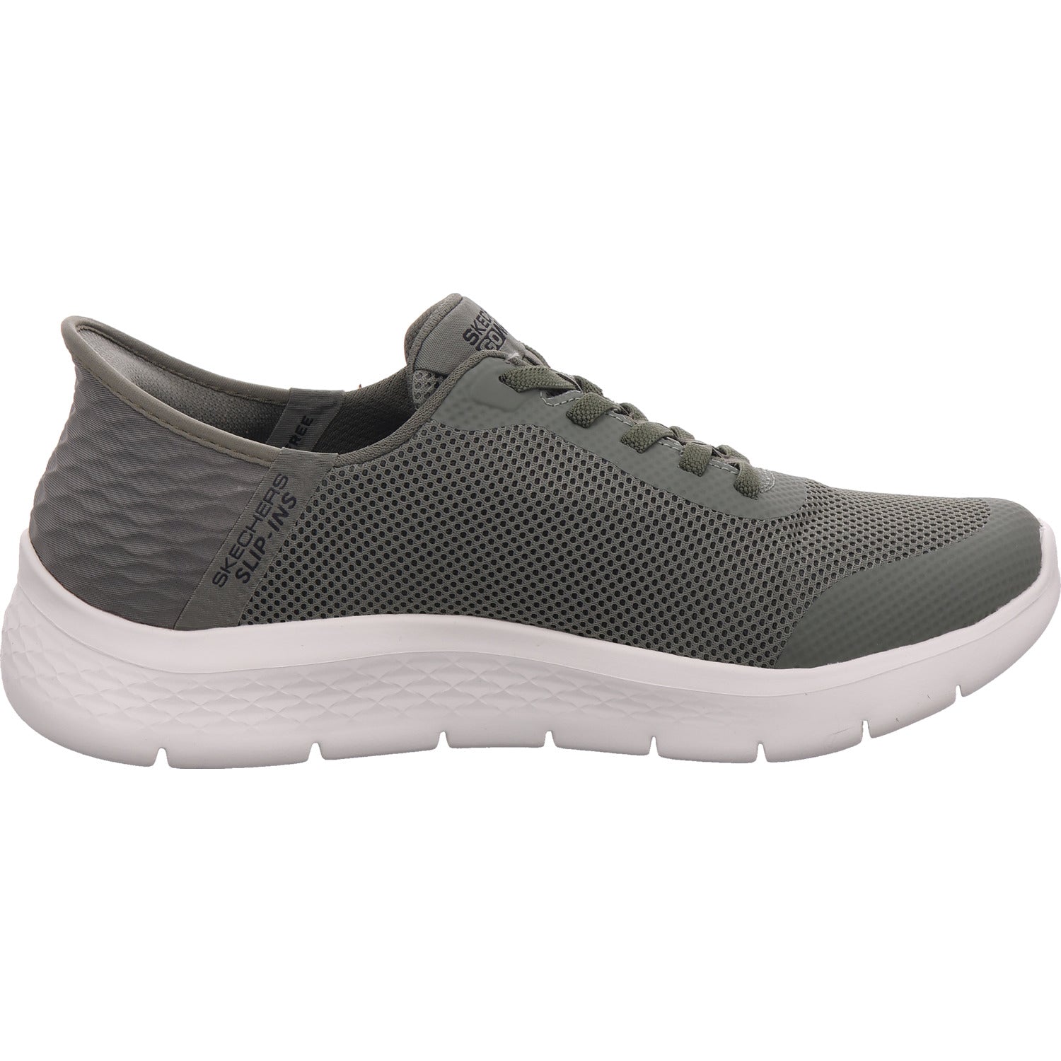SKECHERS Pánské nazouváky Go Walk Flex v zelené barvě