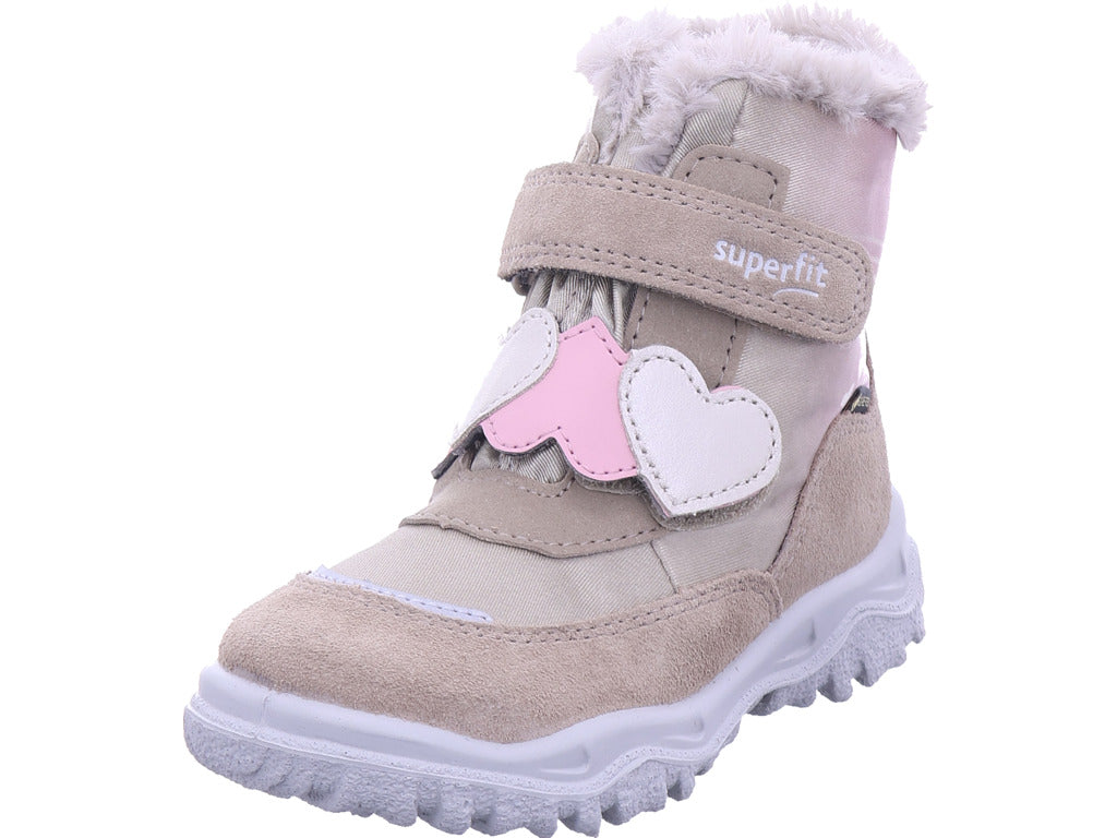 Superfit Mädchen Moonboots Schuh Textil \ Husky1 in beige