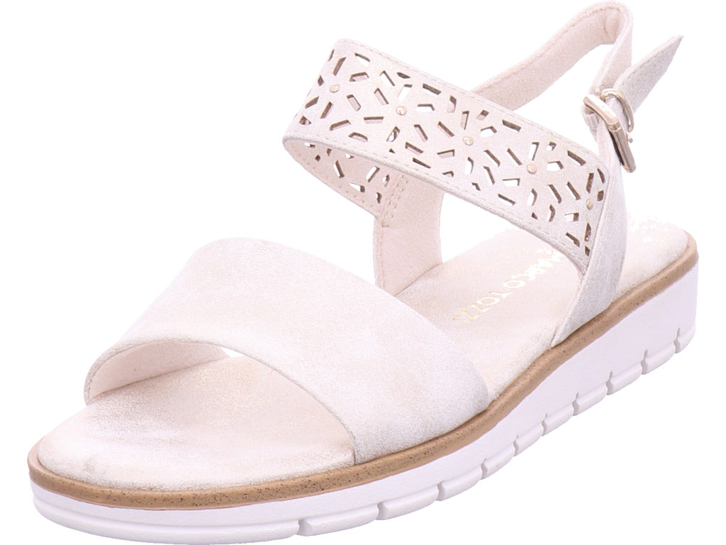 Marco Tozzi Damen Sandalette  in beige