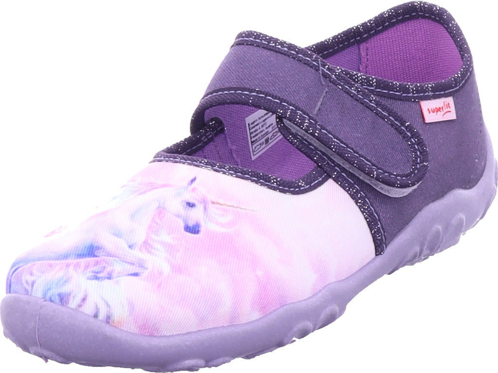 Superfit Girls' Slippers, Textile Slippers, Bonny in purple