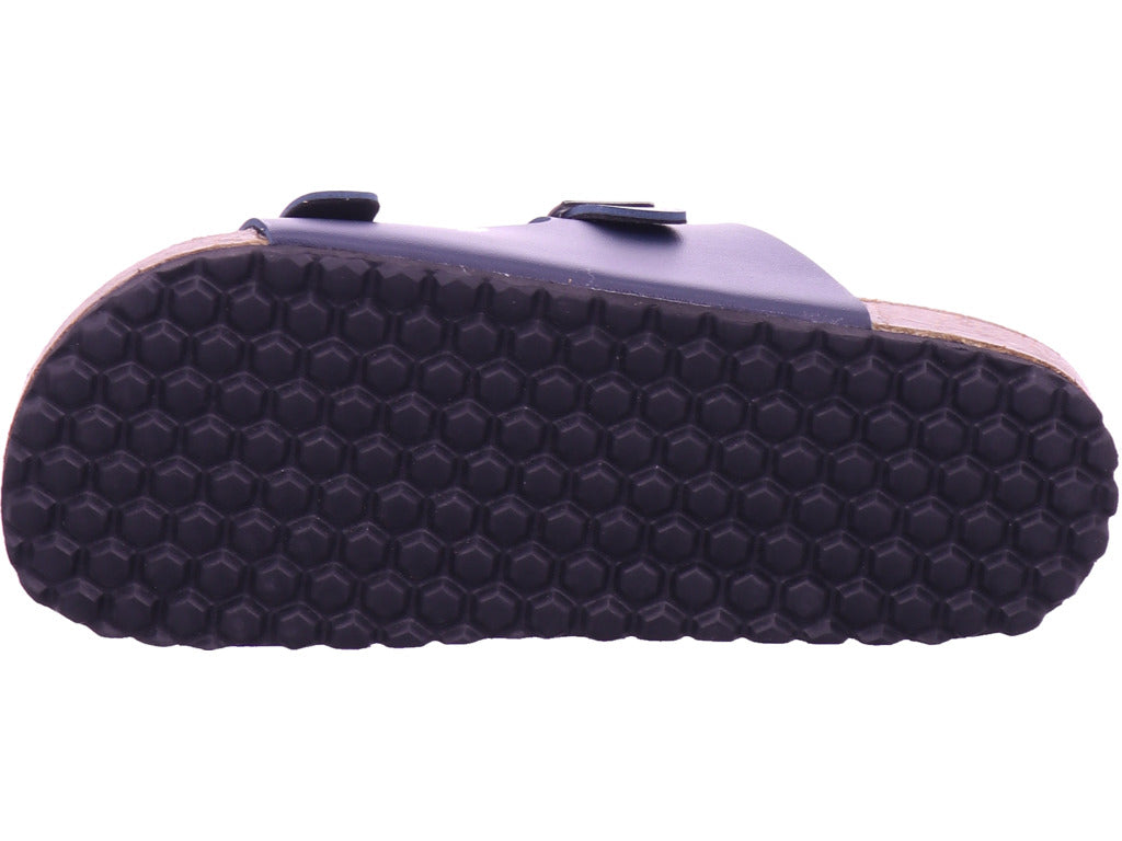 Indigo Jungen Pantolette Tieffussbett Pantoletten in blau