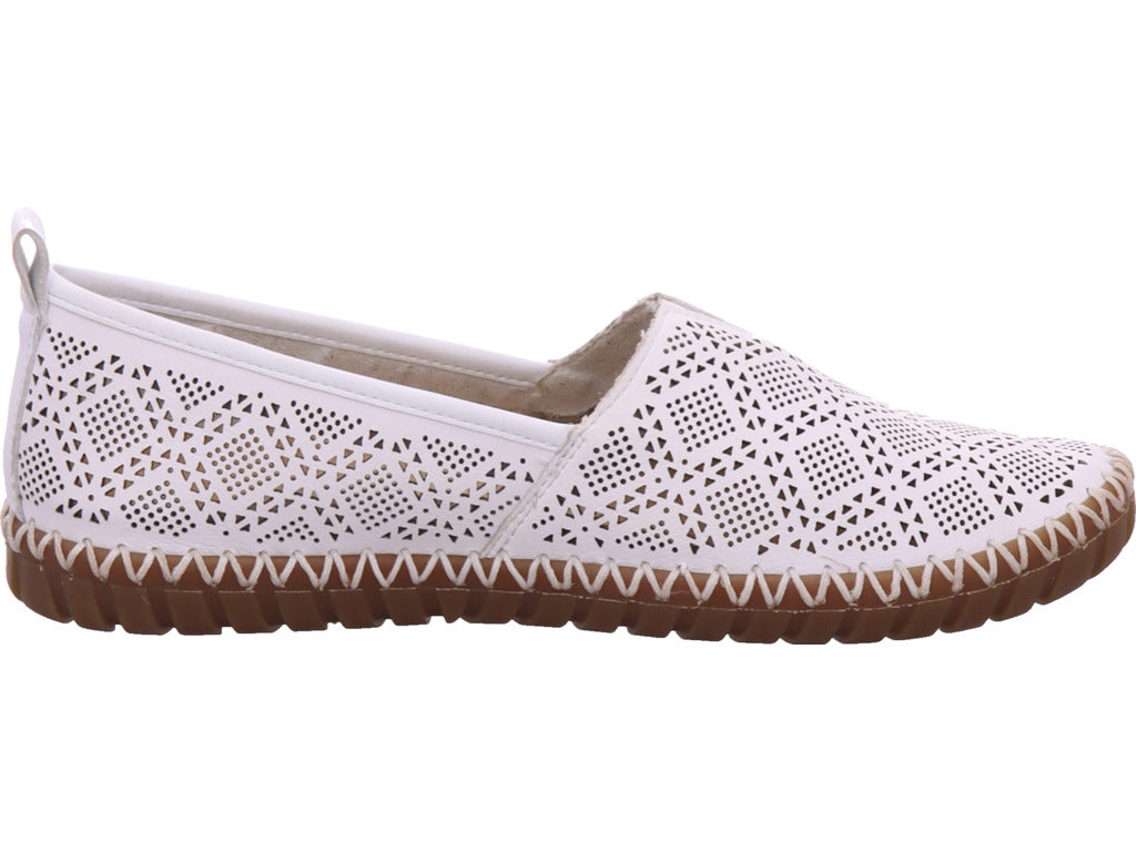 Rieker Damen Slipper Fsk Damen Halbschuhe in weiß