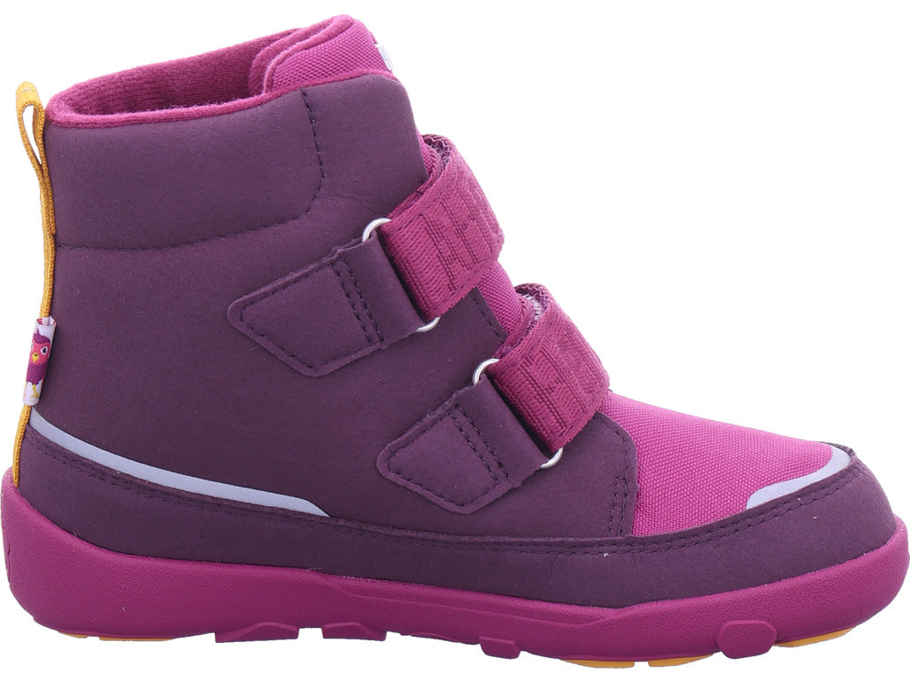 Affenzahn Girls' Moon Boots Bird in Purple