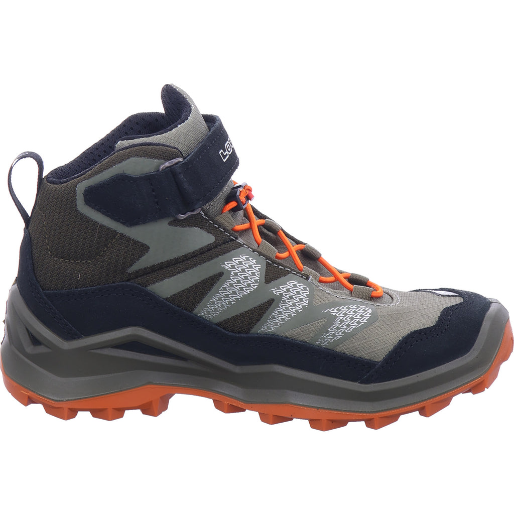 Chlapecké turistické boty Lowa Maddox Pro GTX Mid v zelené barvě