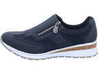 Rieker Damen Slipper Fsk Damen Halbschuhe in blau