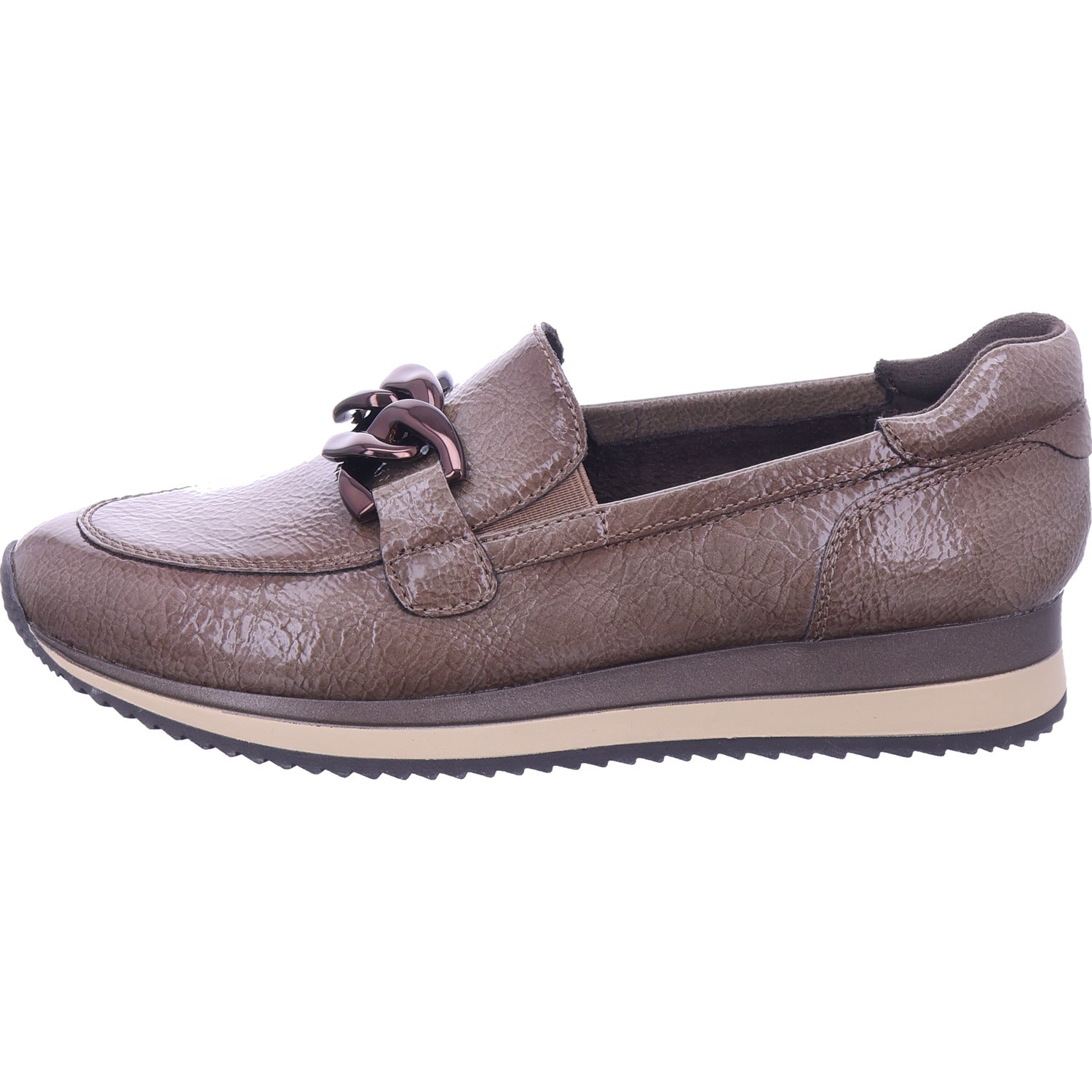 Jana Damen Slipper  in grau