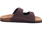 Planet Footwear Pánské pantofle Pánské pantofle s hlubokou stélkou v hnědé barvě