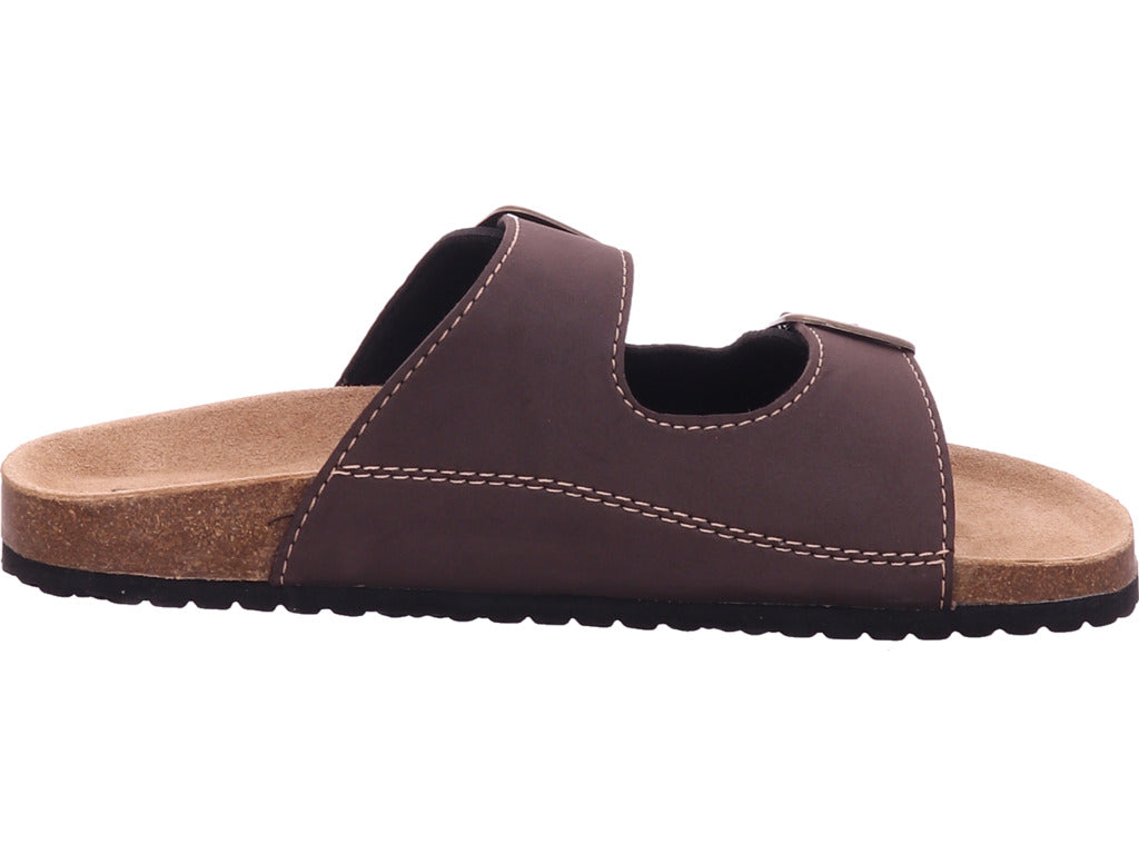 Planet Footwear Pánské pantofle Pánské pantofle s hlubokou stélkou v hnědé barvě