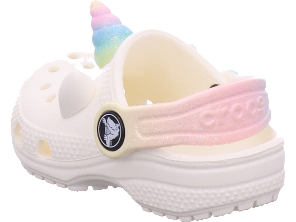 Crocs Unisex - Kinder Badeschuh Classic I Am Rainbow in weiß