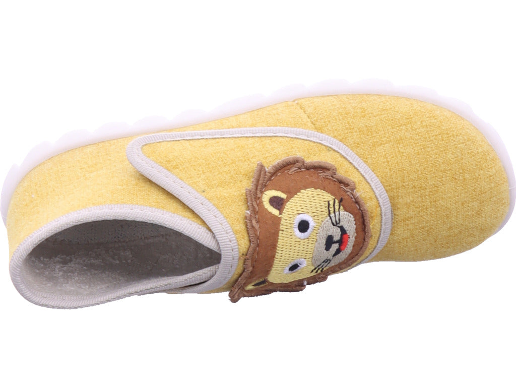 Fischer Boys' Lion Slipper in Yellow