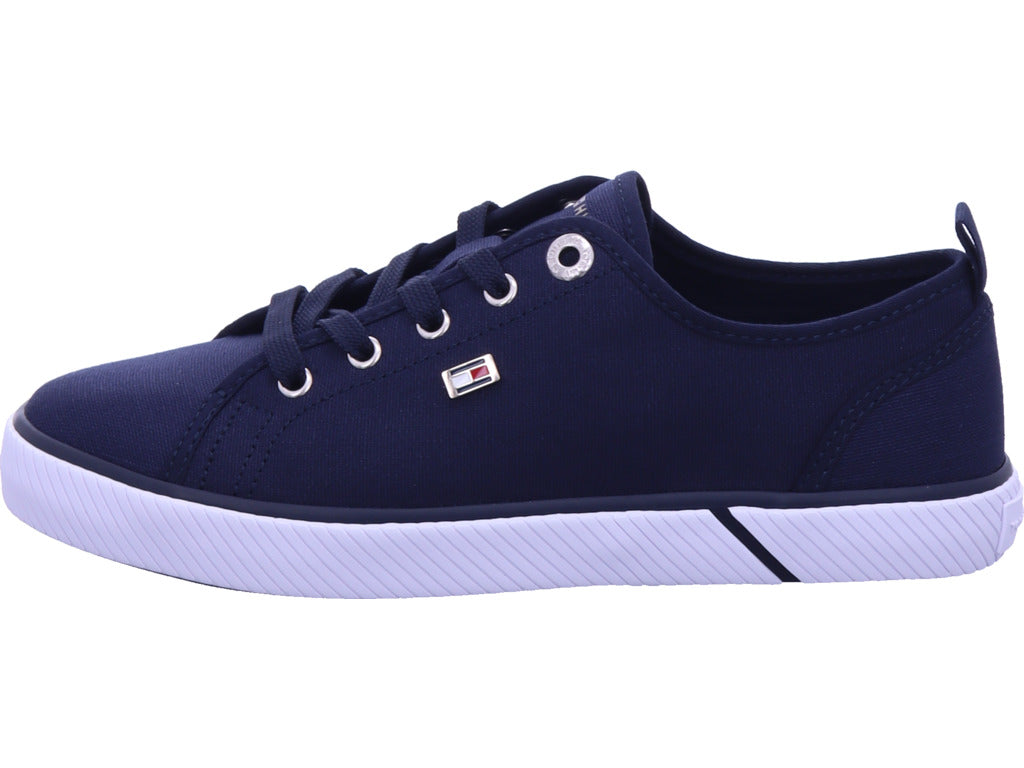 Tommy Hilfiger Damen Textilschuh Vulc Canvas in blau