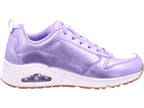 SKECHERS Women's Uno-Metallics Sneakers in Purple