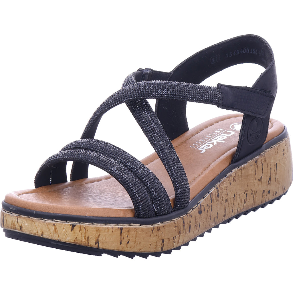 Rieker Women's Sandal in black