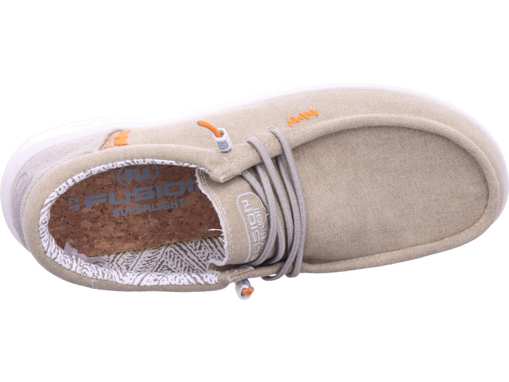 Fusion Herren Textilschuh  in beige