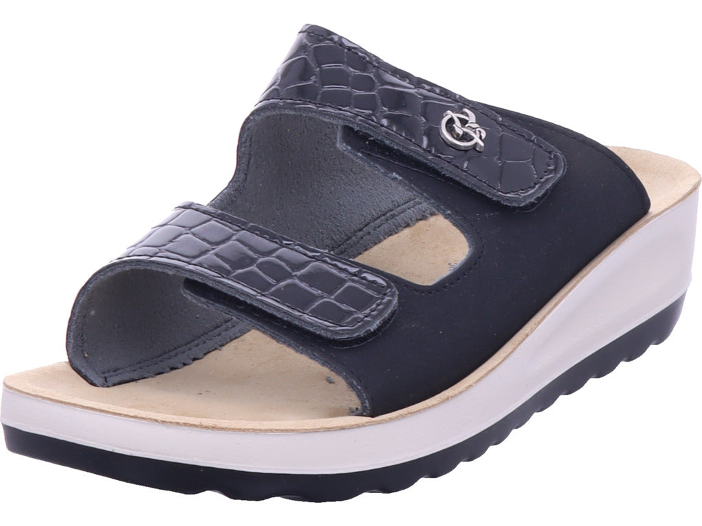 Fly Flot Damen Pantolette  in schwarz