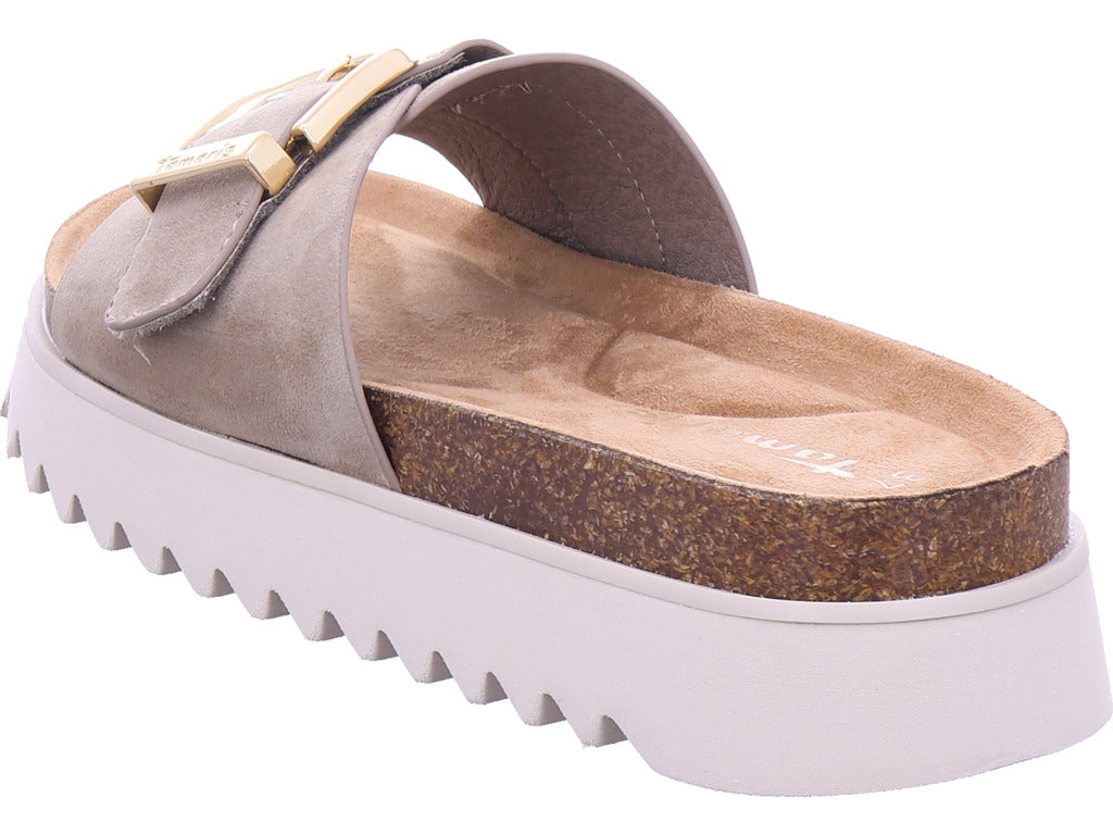 Tamaris Damen Pantolette  in beige