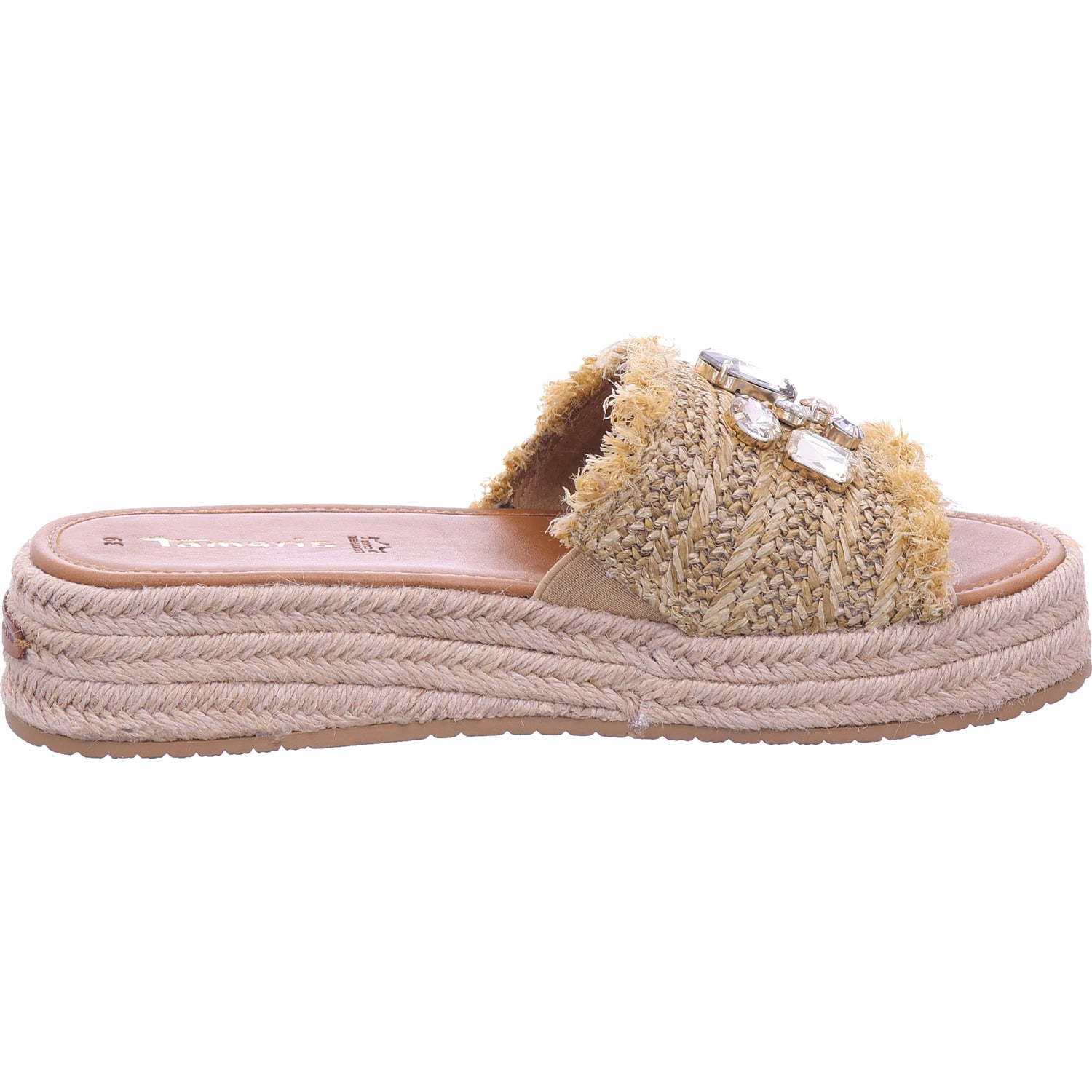 Tamaris Damen Pantolette  in beige