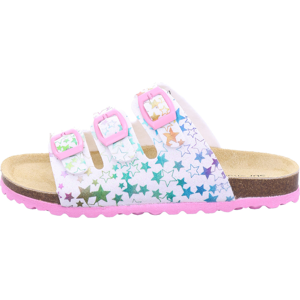 Planet Footwear Girls' Mule in white