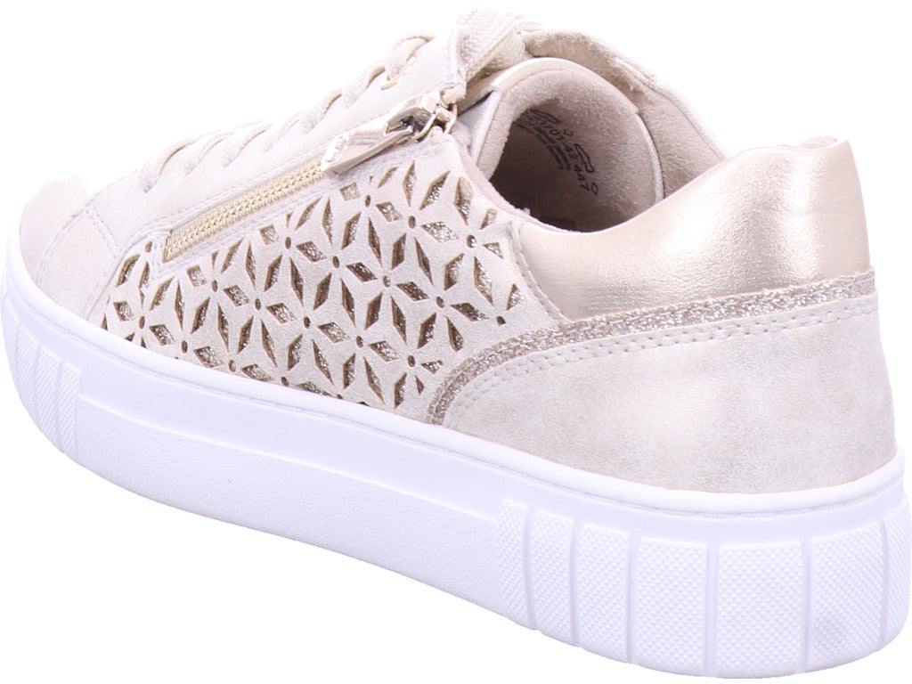 Marco Tozzi women's sneakers in gold