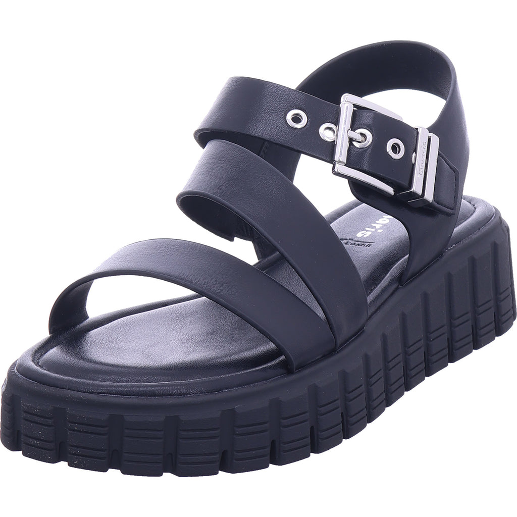 Tamaris Damen Sandale  in schwarz