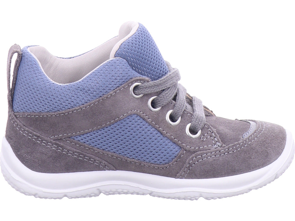 Superfit Jungen Halbschuh Stiefelette Leder \ Universe in grau