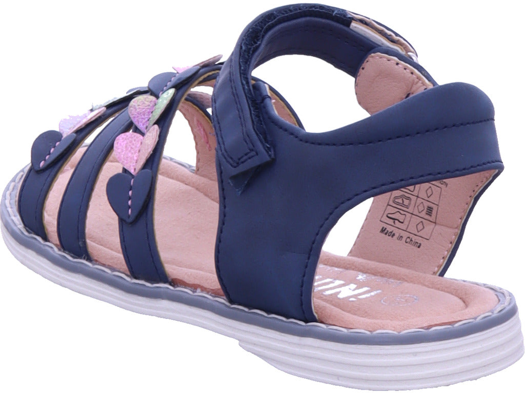 Indigo Mädchen Halbschuh  in blau