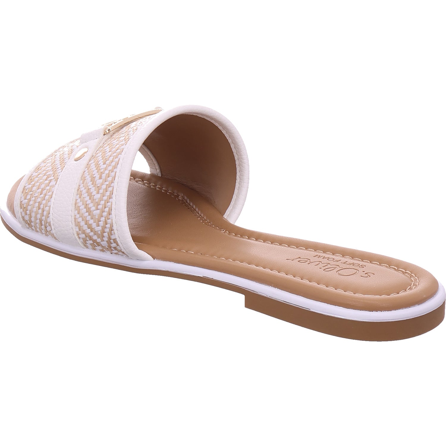 s.Oliver Damen Pantolette  in weiß