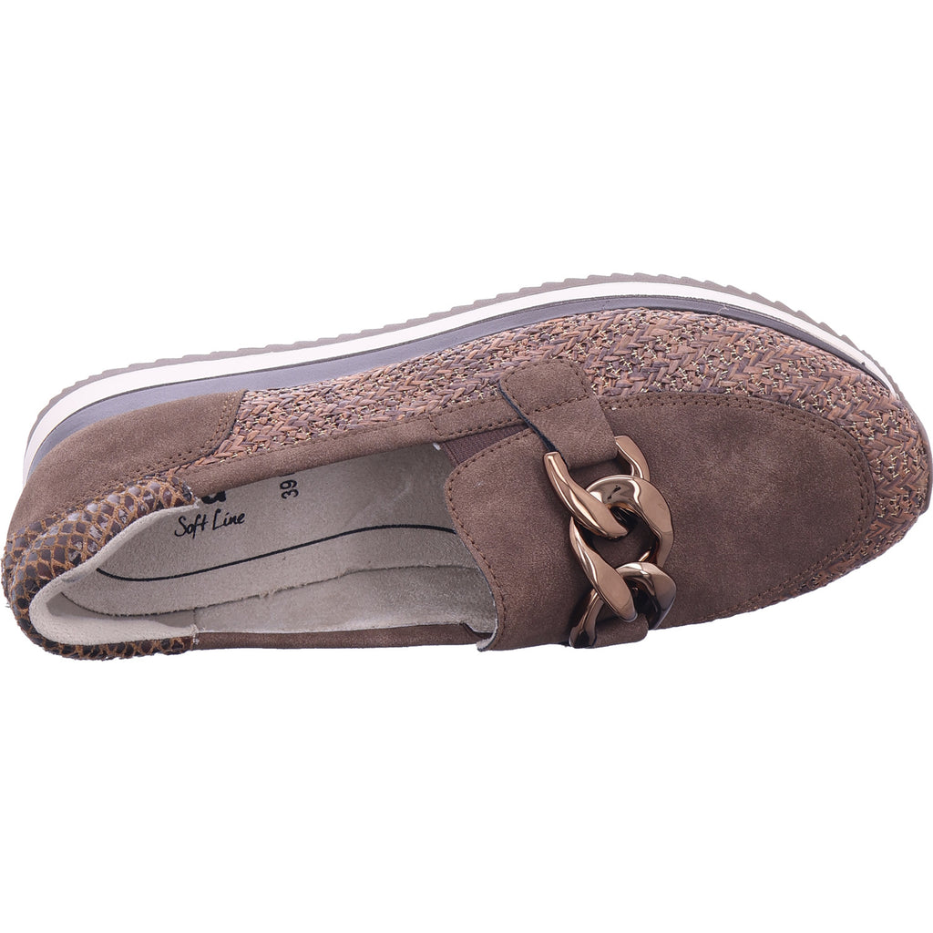 Jana Damen Slipper  in braun
